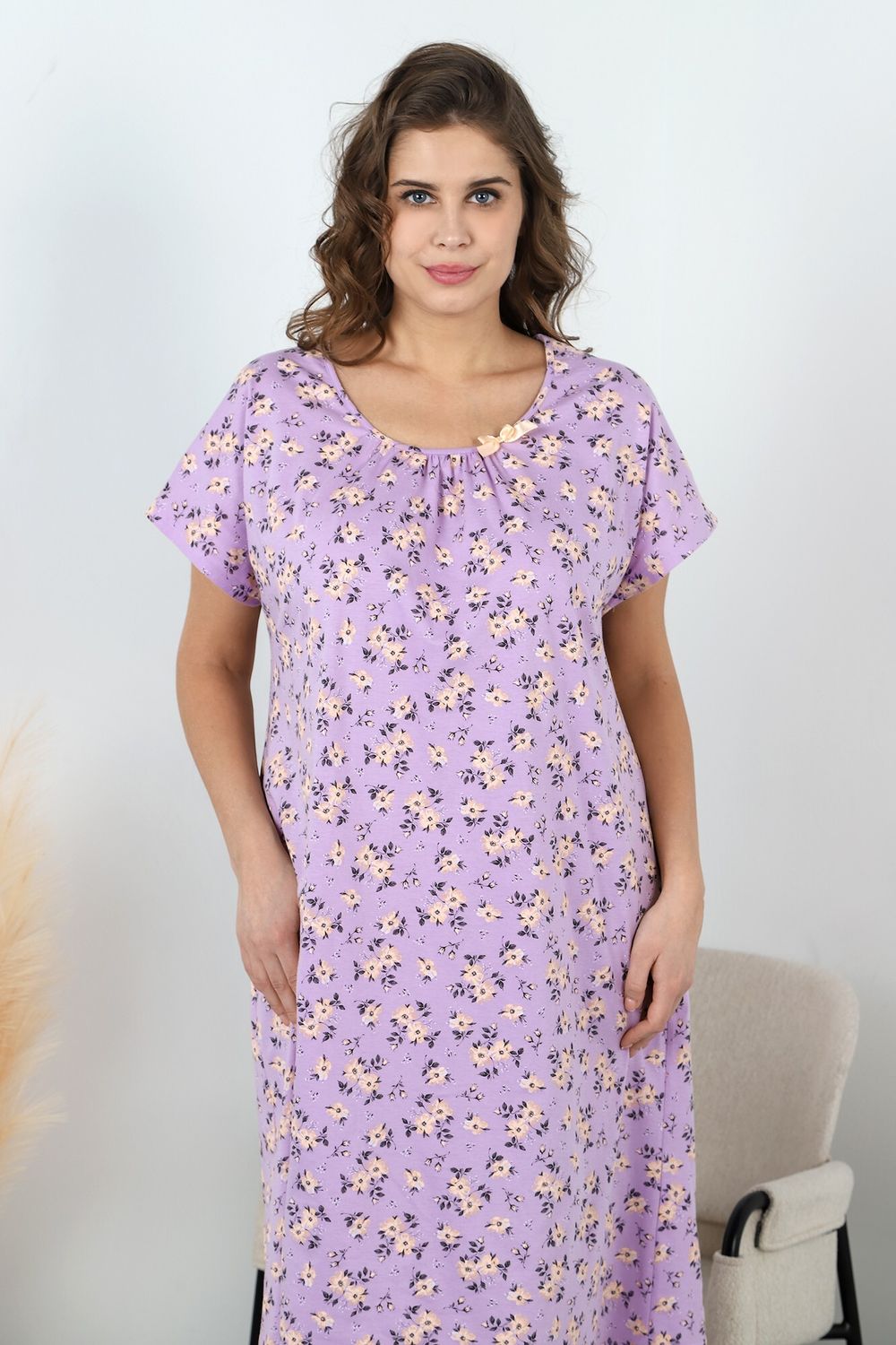 Ночная сорочка Элеонора Виотекс ЛИЛОВЫЙ