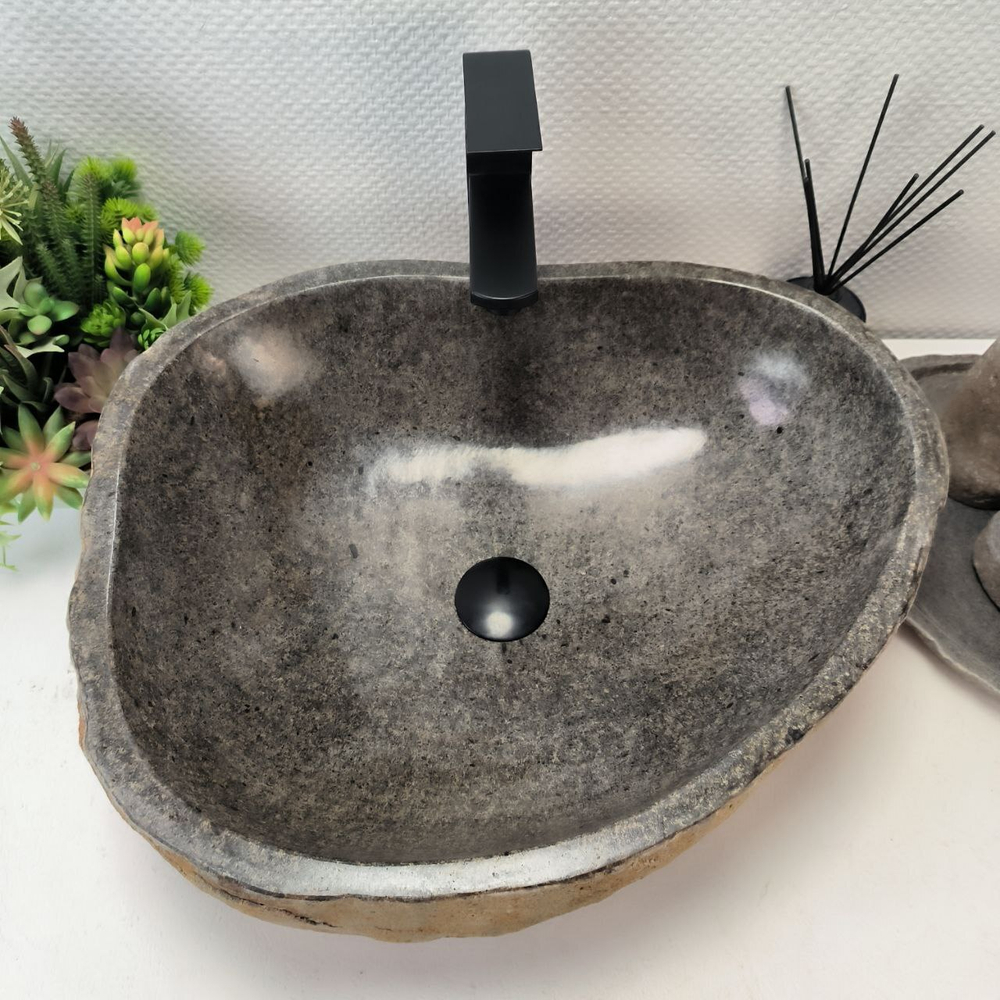 Раковина из речного камня RS-63447 (52*43*16) 0123