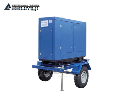 Дизельный генератор Азимут ЭД-12-Т400-2РКМ16 Kofo на шасси в кожухе с автозапуском