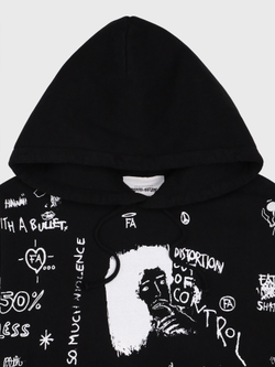 Худи F*cking Awesome Distortion Hoodie Black AOP