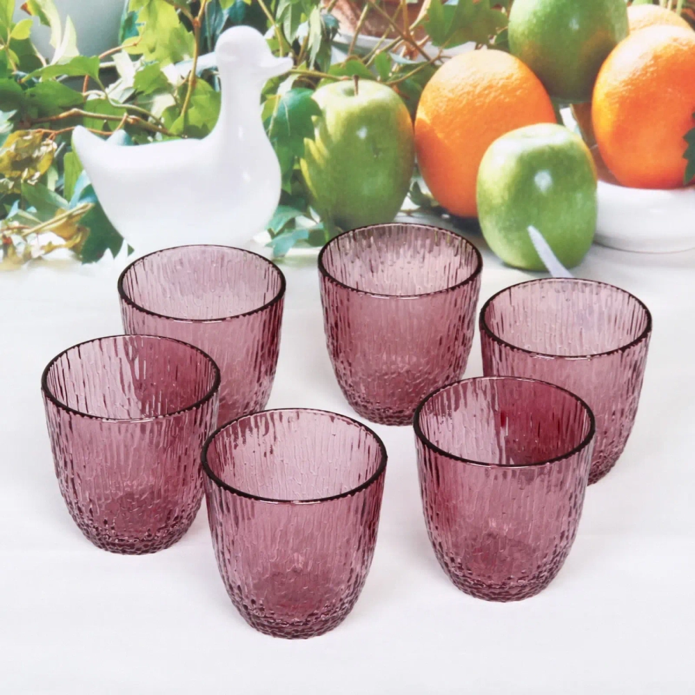 Набор стаканов 6шт 300мл «ICE» розовый