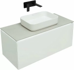 Тумба с раковиной Allen Brau Infinity 100 1.21004.WM белый матовый