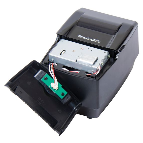 Фискальный регистратор ККТ &quot;РИТЕЙЛ-02Ф&quot; RS/USB с раз. ДЯ с автоотрезчиком (черный) без ФН ФФД 1.2
