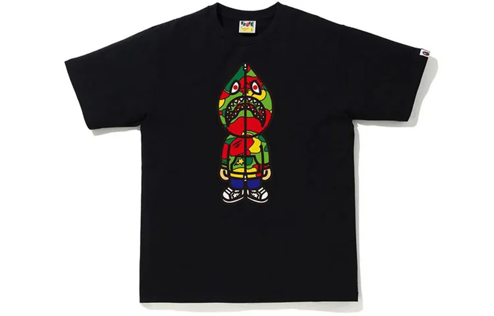 A Bathing Ape Sta Camo Classic Milo Shark Tee