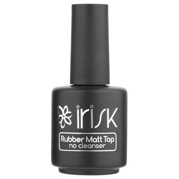 Финиш каучуковый матирующий без липкого слоя Irisk Rubber Matt Top No Cleanser, 18мл