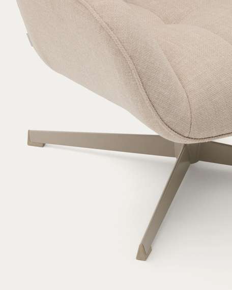 Крутящееся кресло Jaspe, бежевое