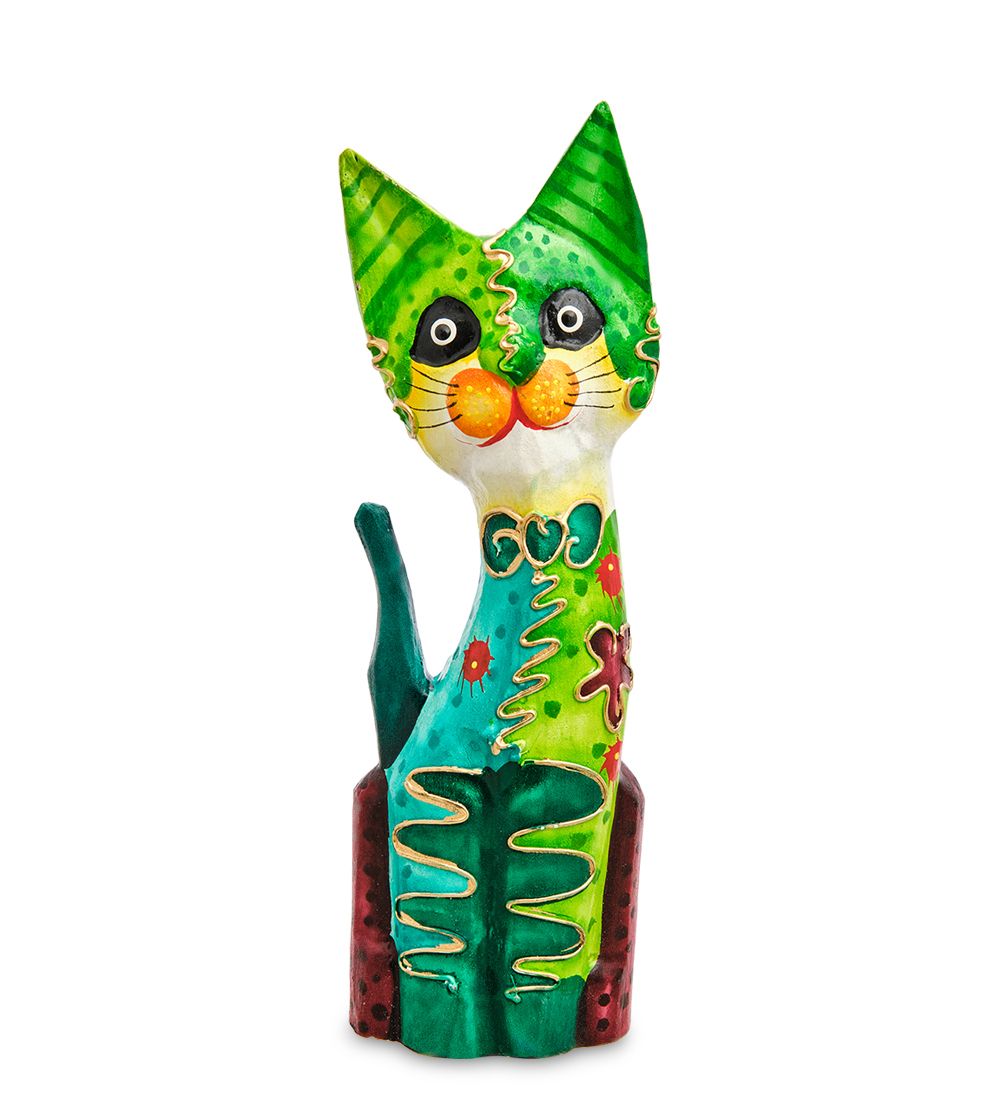Decor and Gift 99-185-02 Статуэтка «Кошка» 25 см (албезия, о.Бали)