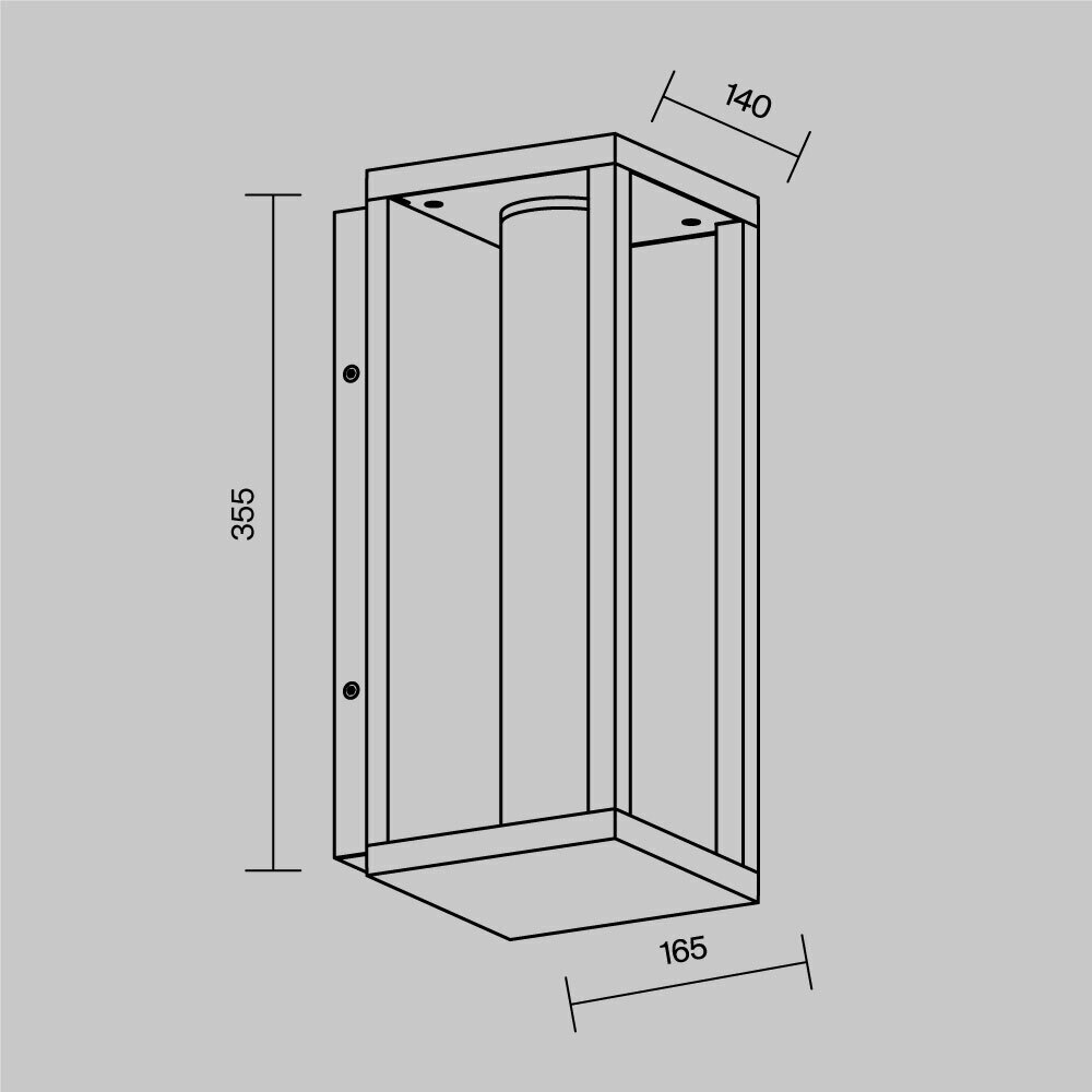 Уличный настенный светодиодный светильник Maytoni Expo O480WL-L12B3K