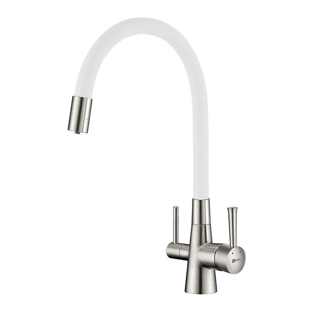 смеситель кухня LEMARK Comfort с подключением к фильтру с питьевой водой LM3075BN-White