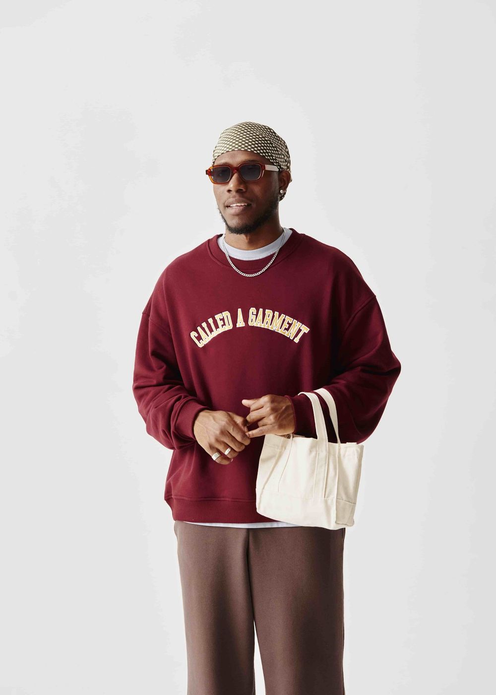 Толстовка Called a Garment College вишневая