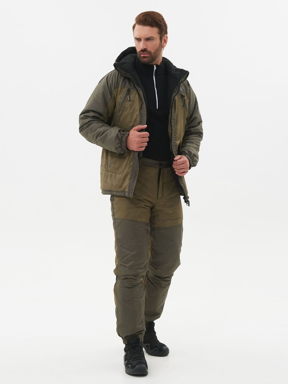 Костюм зимний Горка-Люкс ткань Breathable Camo цвет Хаки