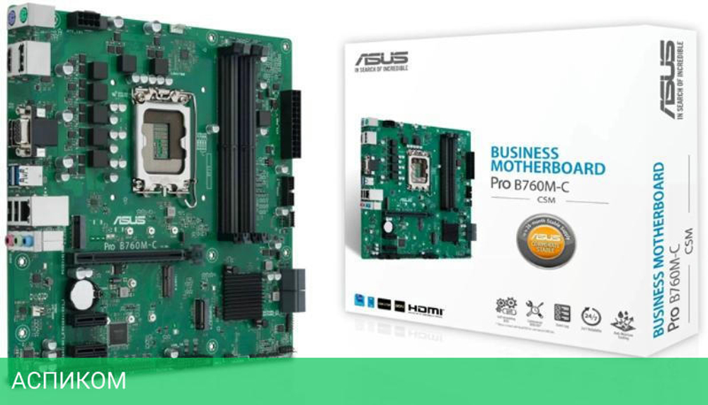 Материнская плата ASUS Pro B760M-C-CSM (90MB1DX0-M0EAYC)