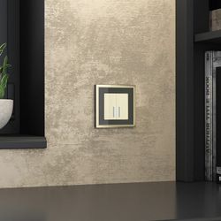 Рамка на 1 пост Werkel Baguette (черный/латунь) W0012852