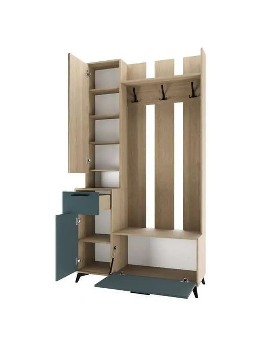 Прихожая с зеркалом Маренго 200х41,1х220