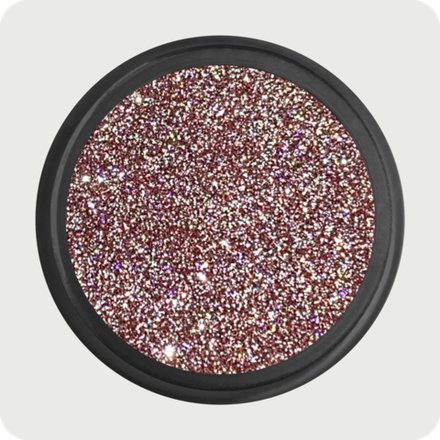 Светоотражающий Flash glitter розовый персик (0,08 мм) - 7036