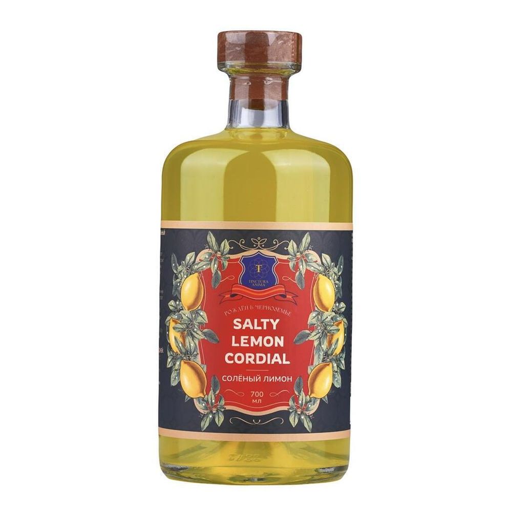 Кордиал основа для напитков СОЛЕНЫЙ ЛИМОН 0,7л Tinctura Anima