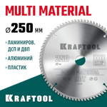 KRAFTOOL Multi Material, 250 х 32 мм, 80Т, пильный диск по алюминию (36953-250-32)