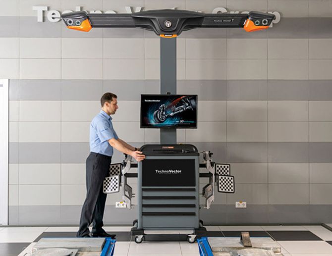 ТехноВектор (P 7204 TAS) стенд сход-развал 3D