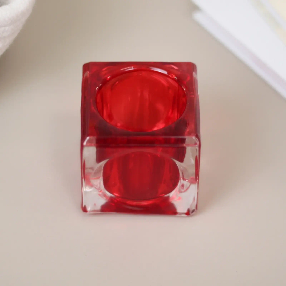 Подсвечник «ICE» 5*5 см, Рубин