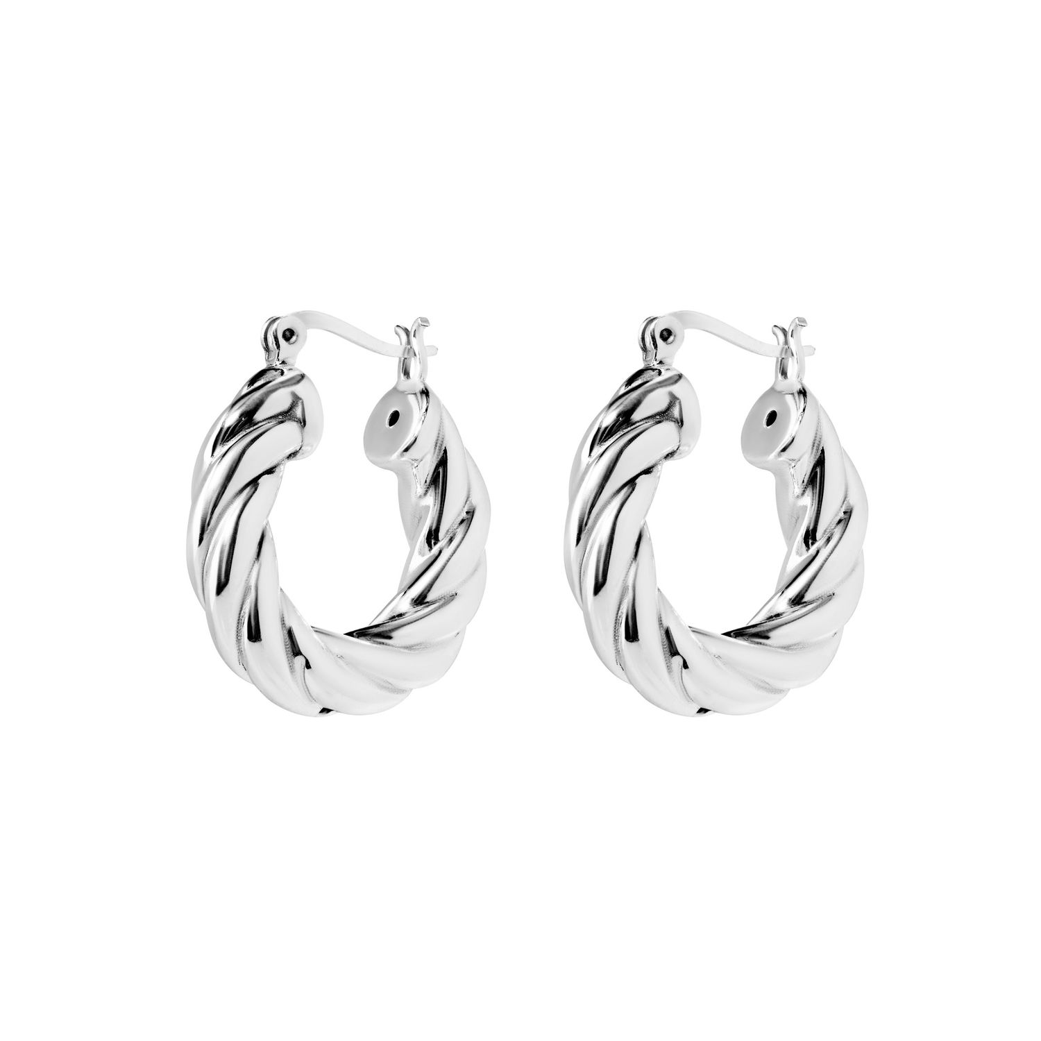 Серьги Silver Rope Earrings