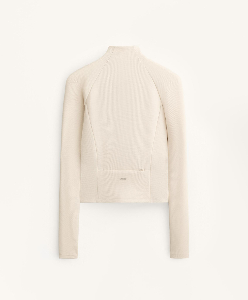 Oysho Легкая куртка, цвет слоновой кости