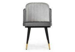 Стул на металлокаркасе Penelopa dark gray / light gray / black / gold