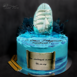 Морской торт, торт на морскую тему кондитерская Sweet Visors Сладкие Козырьки. Кондитер Светлана Дегтерева. Домашние торты на заказ в СПБ. Мы создаем сладкие истории на любой вкус.