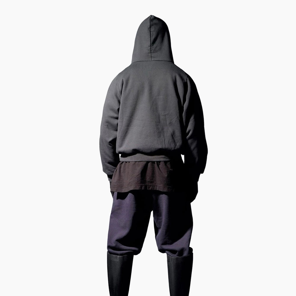 Худи Yeezy Gap Engineered by Balenciaga Shrunken Hoodie Black