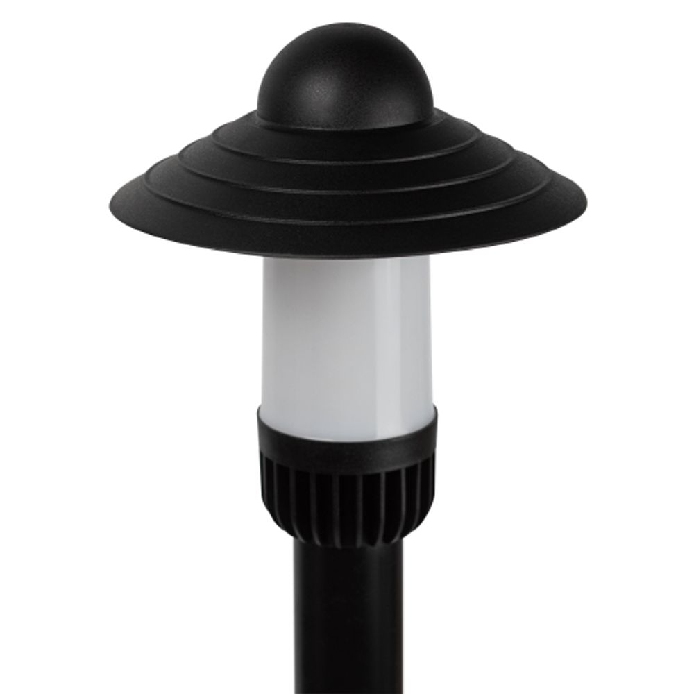 Садово-парковый светильник ЭРА НТУ 01-60-009 Поллар напольный черный IP54 Е27 max60Вт h860мм | Садово-парковые светильники