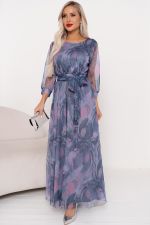 Платье Рафаэлла (сиреневый/серый) Р11-1233 Nikol (Акция)