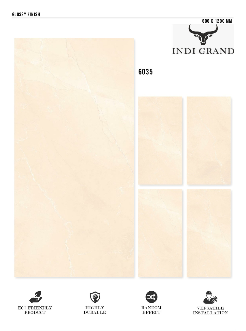 Керамогранит glossy №1 60х120, 6035