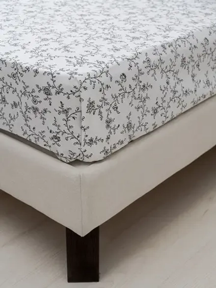 YERRNA простыня 240*260 белый со цветами