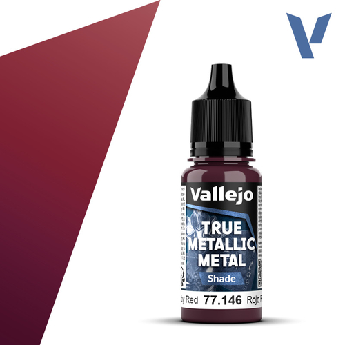 Vallejo True Metallic Metal - Ruby Red (Shade)
