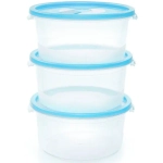 Набор контейнеров с клапаном 0,8л 3шт «Смайл»