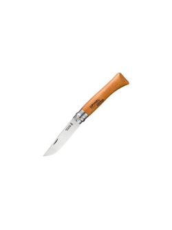 Нож Opinel №10, углеродистая сталь, рукоять из дерева бука, блистер, 000403