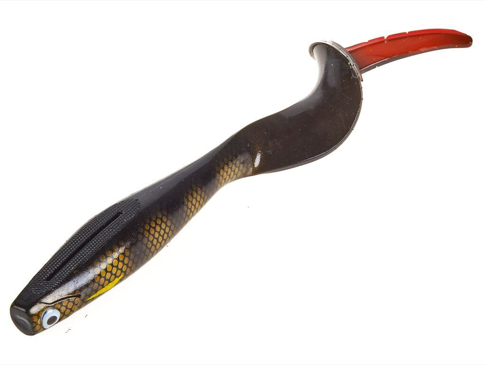Виброхвост LJ 3D Series Kubira Fire Tail 9" (22,8 см), цвет PG38, 1 шт.