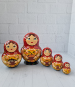 Матрёшка "с лесными дарами" пузатая 5мест