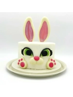 Пластиковая форма для шоколада Заяц / Глазки, ушки, лапки, хвост