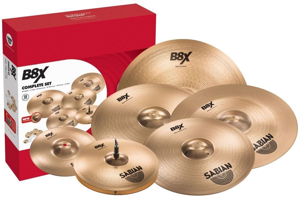 Набор Тарелок (10&quot;Splash, 14&quot;Hats, 16&quot;, 18&quot;Thin Crash, 18&quot;Chinese, 20&quot;Ride) Sabian B8X Complete Set