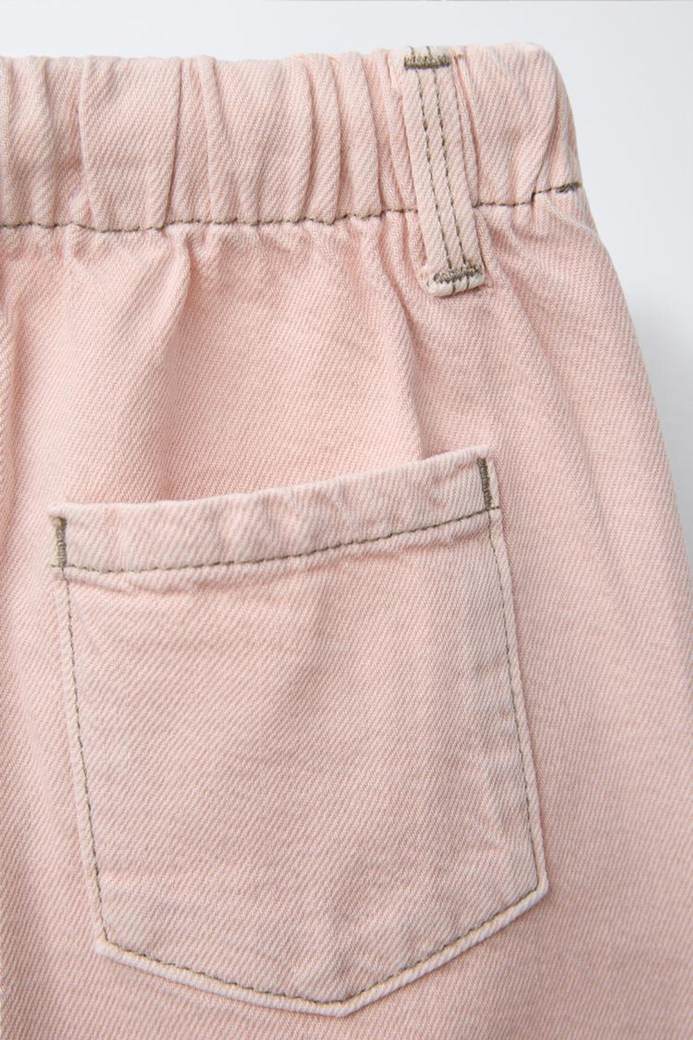 ZARA БРЮКИ КАРГО WIDE LEG ИЗ ТВИЛА, ПУДРОВО-РОЗОВЫЙ