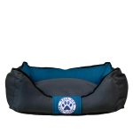 Лежанка для собак синяя размер S двухсторонняя Царь-лежанка Lapalandia