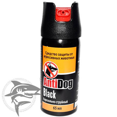 Перцовый баллончик Antidog BLACK 65мл