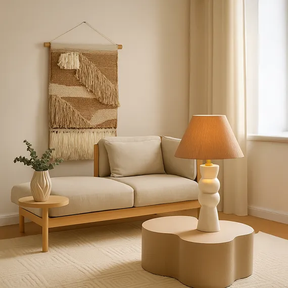 Набор из 2 журнальных столиков Grannis, бежевый