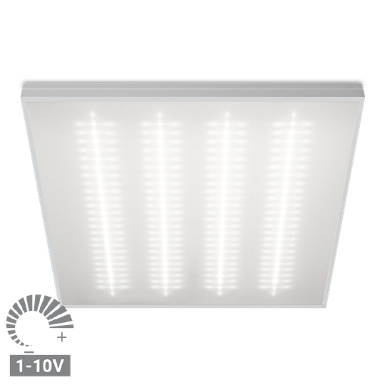 Светильник ЧИСТЫЙ ОФИС GL ДВО03-015 36Вт 5000К IP54 Матовый 1-10V 4320лм 595х595х48мм WOLTA PRO