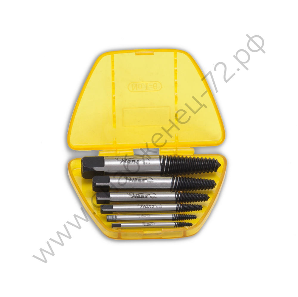 Набор экстракторов, 6 предм. 1/8-3/4", Hans, BEX-S6