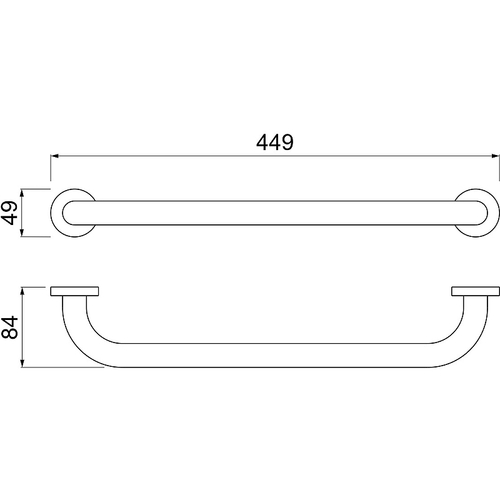 Поручень для ванной Aquatek AQ4995MB Черный матовый