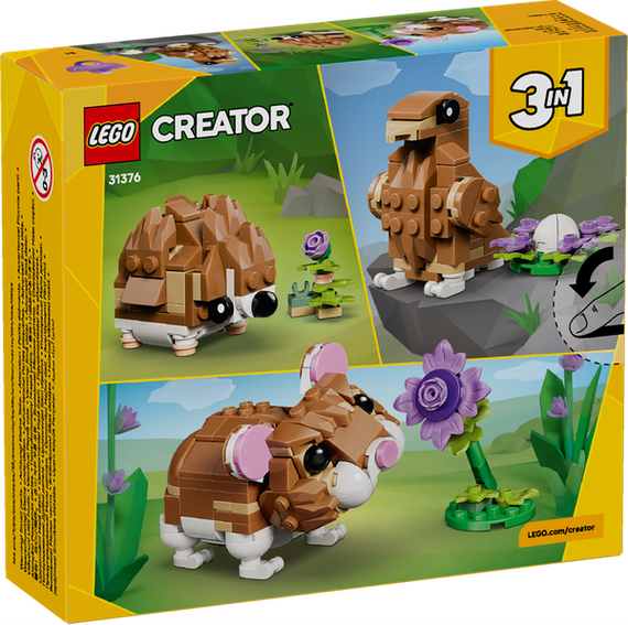 LEGO Constructor Creator Cute Hamster with a Flower