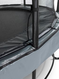 Батут Exit Toys для дачи с сеткой Элегант Премиум 366 см серый