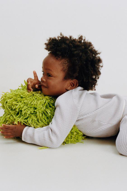 ZARA ДЖЕМПЕР С КОНТРАСТНОЙ ОТДЕЛКОЙ, НЕБЕСНО-ГОЛУБОЙ