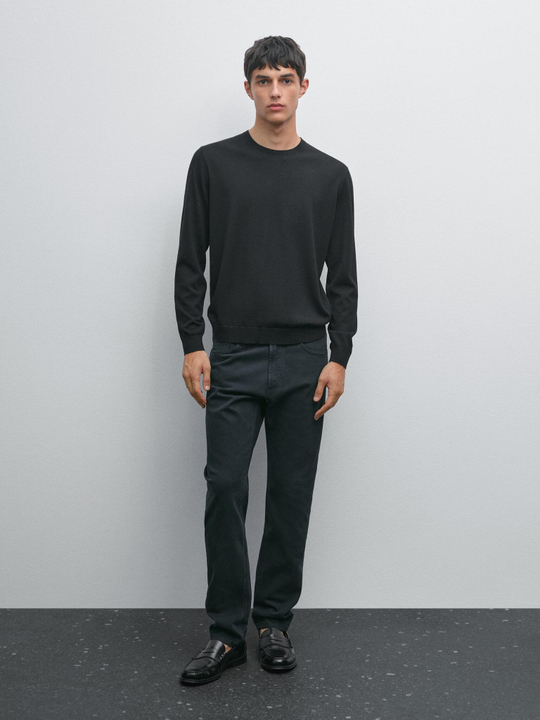 Massimo Dutti Джинсы Slim Fit, темно-синий